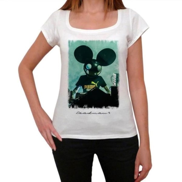 T-shirt för dam Deadmau5 Vintage T-shirt Vit