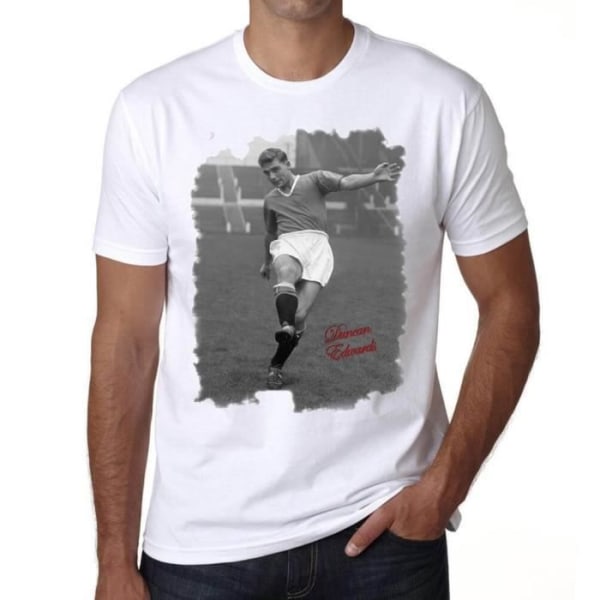 T-shirt herr Duncan Edwards Vintage T-shirt Vit