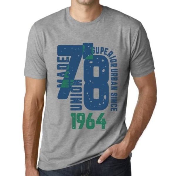 T-shirt herr överlägsen urban stil sedan 1964 – överlägsen urban stil sedan 1964 – 59 år 59-årspresent T-shirt Ljunggrå
