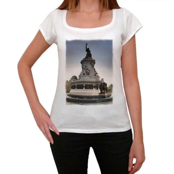 T-shirt dam Place De La République Paris 1 Vintage T-shirt Vit M