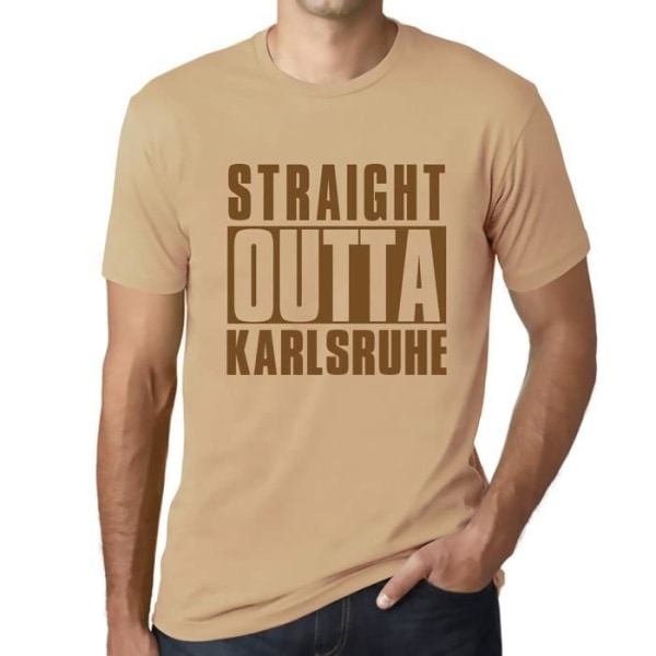 T-shirt herr Straight Outta Karlsruhe – Straight Outta Karlsruhe – Vintage T-shirt Sand