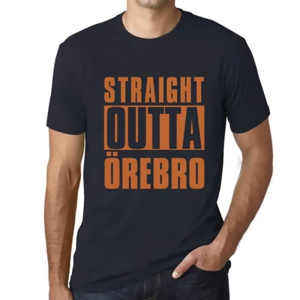Herr T-shirt Straight Outta Örebro – Straight Outta Örebro – Vintage T-shirt Marin