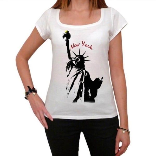 Frihetsgudinnan T-shirt – Frihetsgudinnan – Vintage T-shirt Vit