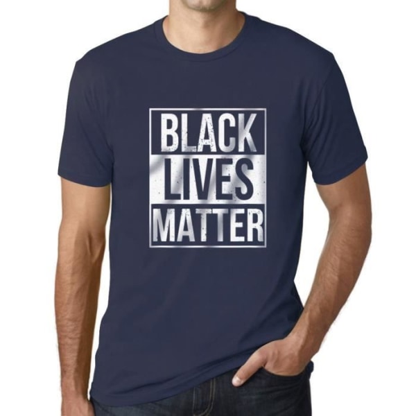 T-shirt herr Black Lives Matter – Black Lives Matter – Vintage fransk T-shirt franska flottan