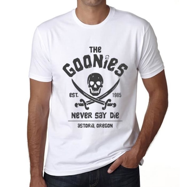 T-shirt herr The Goonies Never Say Die 80-tals vintage T-shirt Vit XXXXL