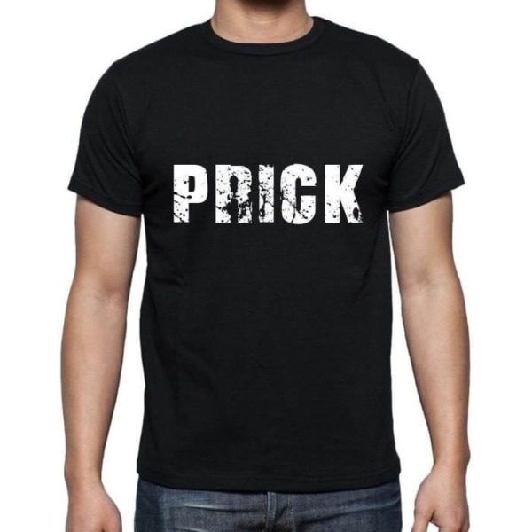Herr T-shirt Prick T-shirt Vintage Svart djup svart