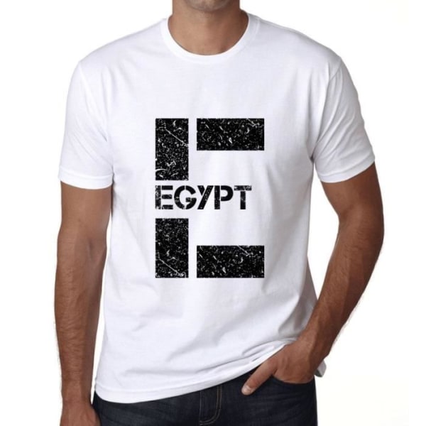 Egyptens T-shirt för män – Egypten – Vintage T-shirt Vit