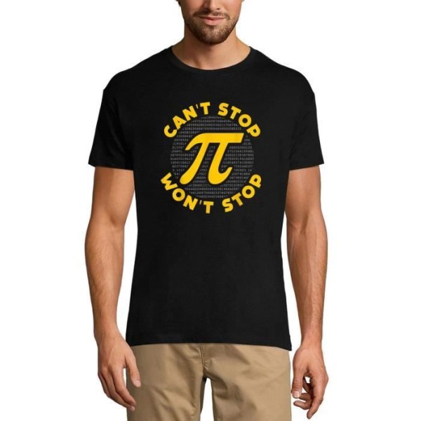 Pi-skylt för män Can't Stop Won'T Stop Math Lover T-shirt – Pi Sign Can't Stop Won'T Stop Math Lover – T-shirt djup svart