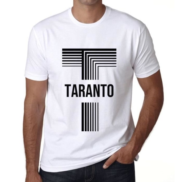 Taranto T-shirt herr Vintage T-shirt Vit