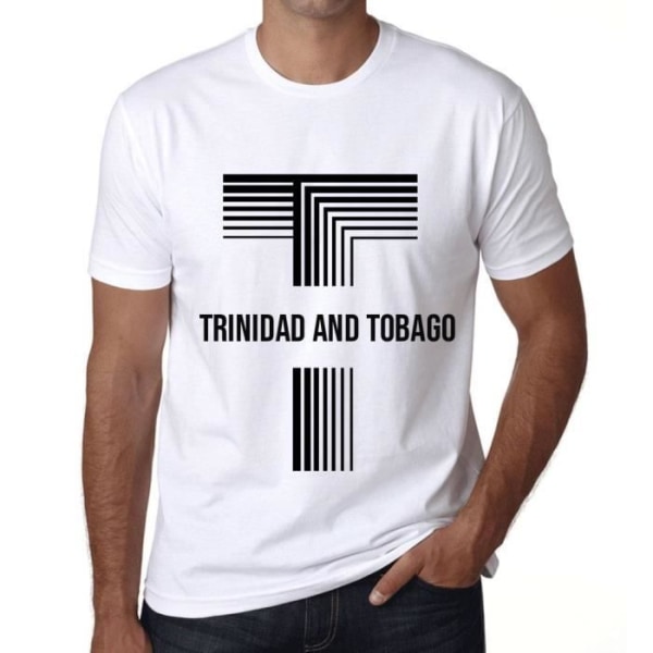 T-shirt herr Trinidad och Tobago – Trinidad och Tobago – Vintage T-shirt Vit