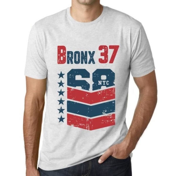 T-shirt herr Bronx 37 Vintage T-shirt Vit Ljungvit XL