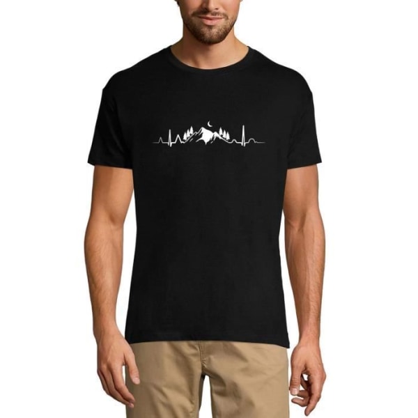 Vandringshjärtslags T-shirt för män – Vandringshjärtslag – Vintagesvart T-shirt djup svart