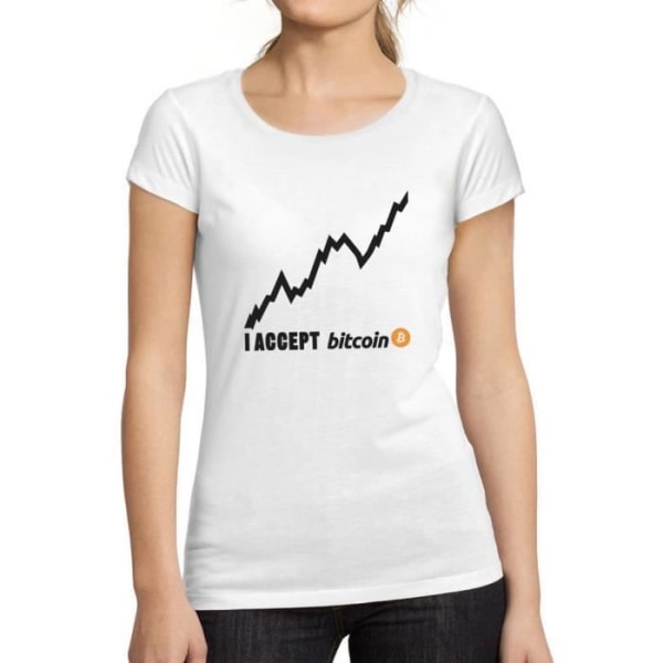 T-shirt dam Jag accepterar Bitcoins Millionaire Btc Hodl Crypto – Jag accepterar Bitcoin Millionaire Btc Hodl Crypto – T-shirt Vit XL