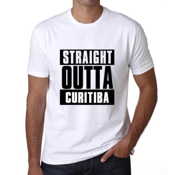T-shirt herr Rak Outta Curitiba – Rak Outta Curitiba – Vintage T-shirt Vit