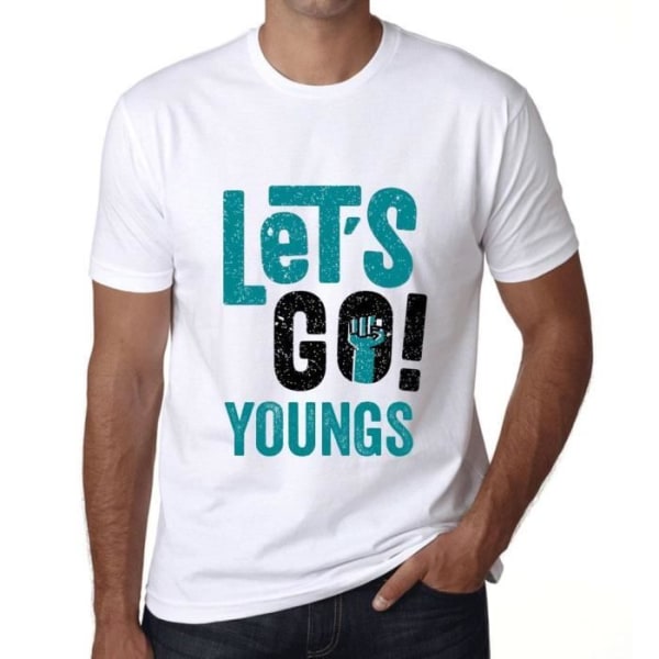 T-shirt herr Let's Go Youngs – Let's Go Youngs – Vintage T-shirt Vit S