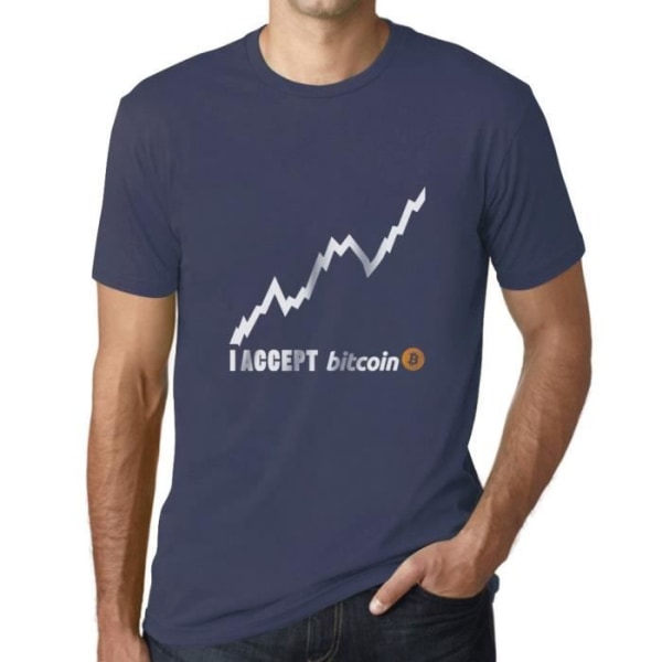T-shirt herr Jag accepterar Bitcoins Millionaire Btc Hodl Crypto – Jag accepterar Bitcoin Millionaire Btc Hodl Crypto – T-shirt Denim M