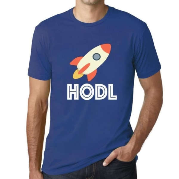 T-shirt herr Hodl To The Moon Crypto Funny Traders Vintage T-shirt Kunglig