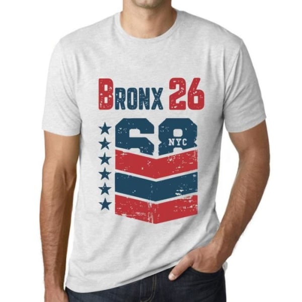 T-shirt herr Bronx 26 Vintage T-shirt Vit Ljungvit