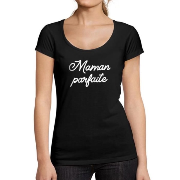 T-shirt dam Perfekt mamma Vintage T-shirt svart djup svart