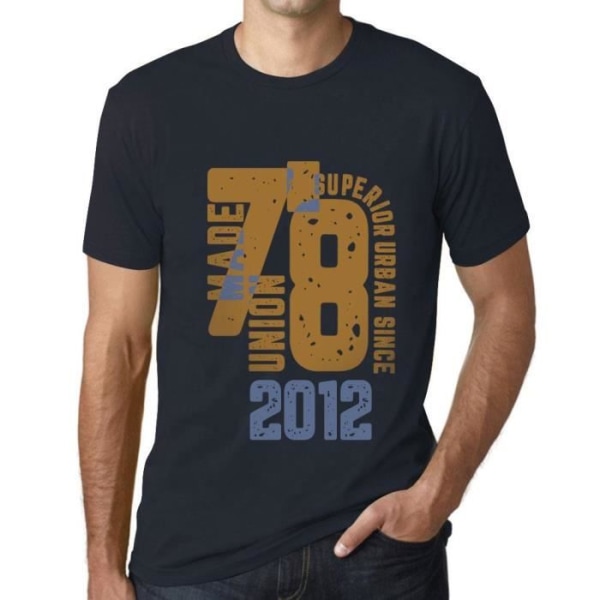 T-shirt herr Överlägsen urban stil sedan 2012 – Överlägsen urban stil sedan 2012 – 11-års 11-årspresent T-shirt Marin XXXL