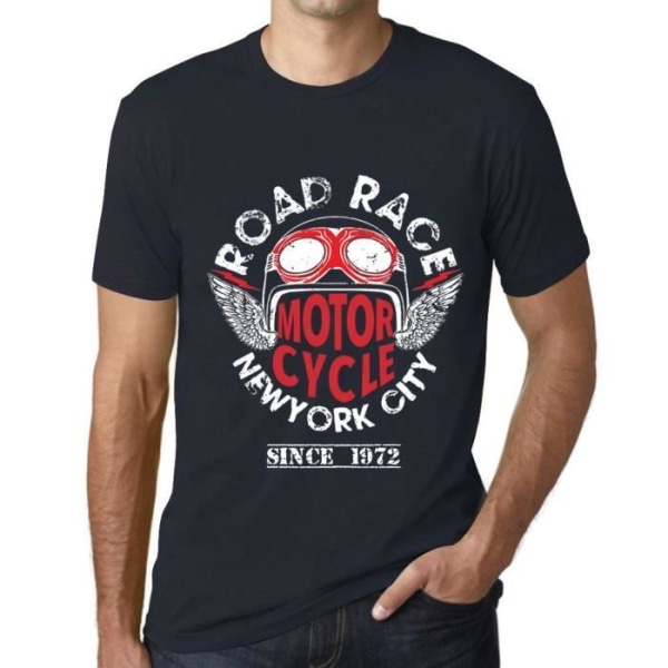 T-shirt herr Motorcykel Road Race sedan 1972 – Motorcykel Road Race sedan 1972 – 51 år 51-årspresent T-shirt Marin