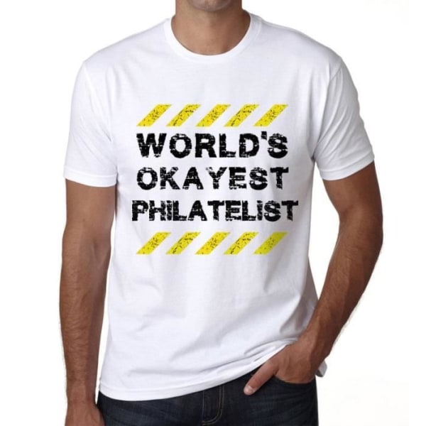 Världens bästa filatelist T-shirt för män – Världens bästa filatelist – Vintage T-shirt Vit