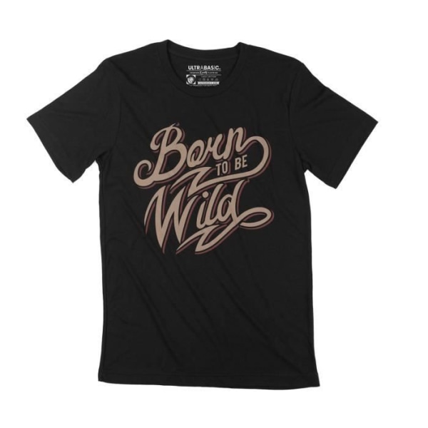 Rockbands T-shirt för män Born To Be Wild – Born To Be Wild Rockband – Vintagesvart T-shirt djup svart