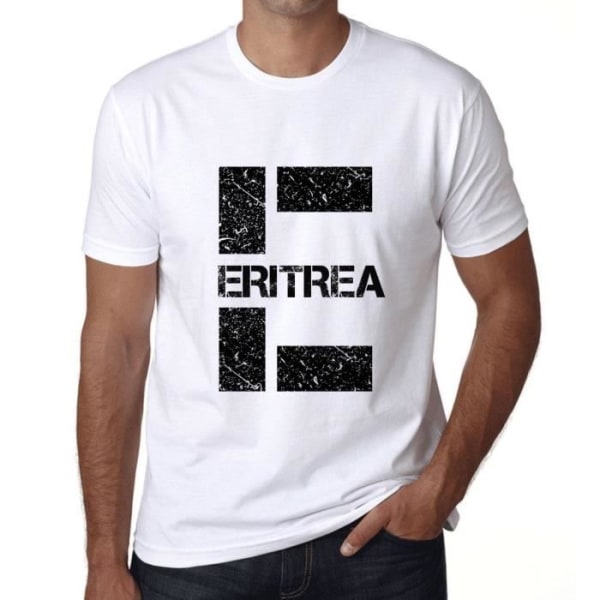Eritrea T-shirt herr – Eritrea – Vintage T-shirt Vit