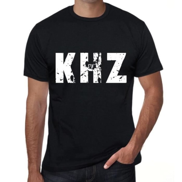 Herr T-shirt Khz T-shirt Vintage Svart djup svart