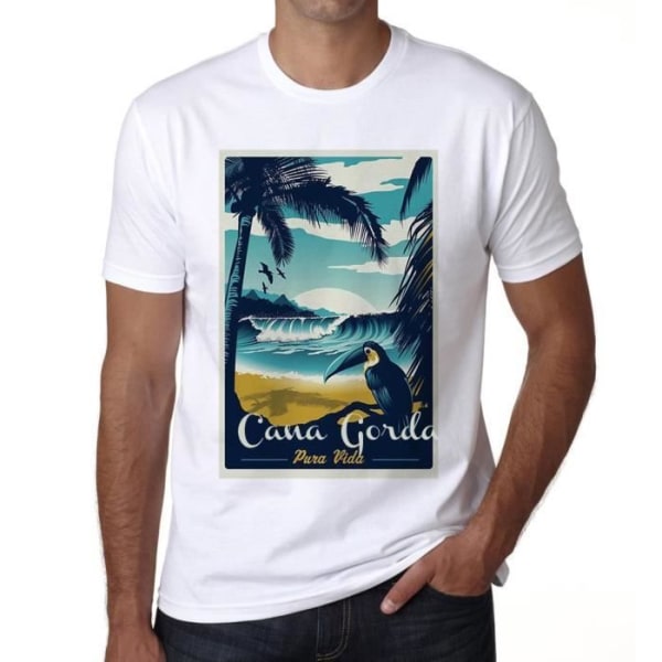 T-shirt herr Pura Vida Beach Cana Gorda Vintage T-shirt Vit