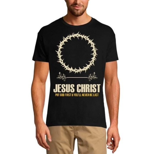 Jesus Christ T-shirt herr - Bible Chris – Jesus Christ - Bible Chris – Vintage svart T-shirt djup svart