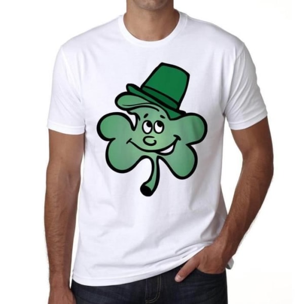 T-shirt herr Happy Saint Patrick's Day 2 – Happy St Patrick's Day 2 – Vintage T-shirt Vit jag