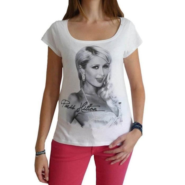 T-shirt dam Paris Hilton 2 Vintage T-shirt Vit M