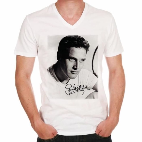 T-shirt herr Paul Newman Vintage T-shirt Vit
