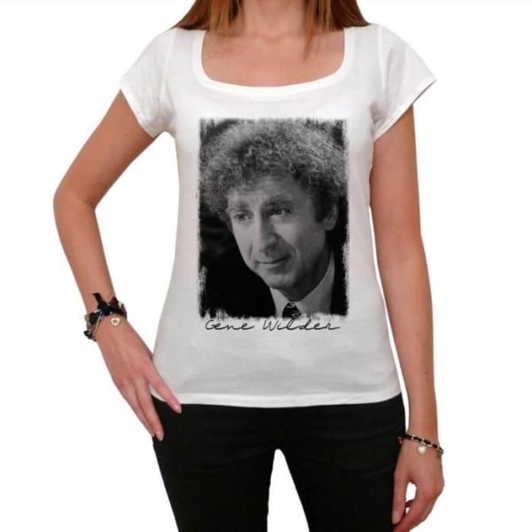 T-shirt dam Gène Sauvage 2 – Gene Wilder 2 – Vintage T-shirt Vit