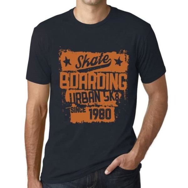 Urban Skateboard T-shirt för män sedan 1980 – Urban Skateboard sedan 1980 – 43 år Vintage T-shirt för 43-årspresent Marin XXXL