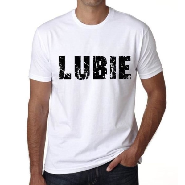Herr T-shirt Lubie T-shirt Vintage Vit