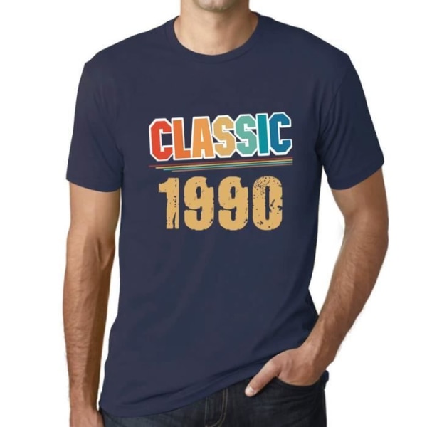 Klassisk T-shirt herr 1990 – Klassisk 1990 – 33 år gammal T-shirt present 33:e födelsedag Vintage År 1990 Fransk franska flottan