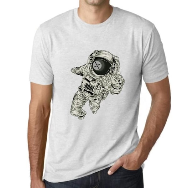 T-shirt logotyp för män Ripple Xrp Moon Cryptocurrency Kryptohandlare – Ripple Logotyp Xrp Moon Cryptocurrency Kryptohandlare – T-shirt Ljungvit