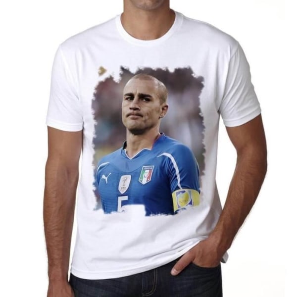 T-shirt herr Fabio Cannavaro Vintage T-shirt Vit