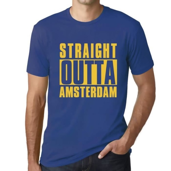 T-shirt herr Straight Outta Amsterdam – Straight Outta Amsterdam – Vintage T-shirt Kunglig
