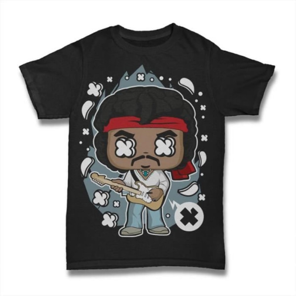 American Icon T-shirt herr - 1960-talsgitarrist - hårdrocksmusiker - amerikansk ikon - 1960-talsgitarrist - hårdrock djup svart