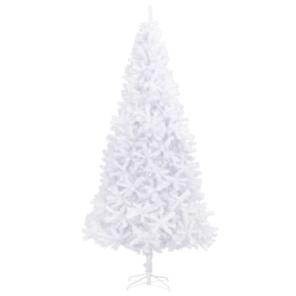 Köp Plastgran med LED och julgranskulor 300 cm vit 300 cm | Fyndiq
