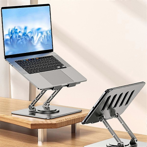 Vikbar 360° Roterbar Notebookhållare Kompatibel för 7-17 tums Laptop
