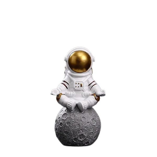 Band Astronaut Astronaut Ornament Engros Stue Skrivebord Hjem Ornament Lille Ornament Gave Guld - Meditation Astronaut,QINWEI-183