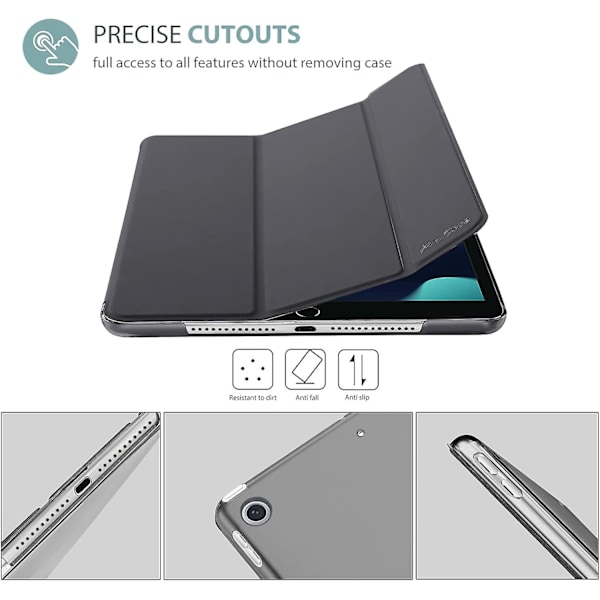 SQCLV ProCase iPad 10.2 Skal iPad 9:e Gen Skal, Slim Ställ Hårt Baksida Skyddande Smart Skal för iPad 10.2 Tum
