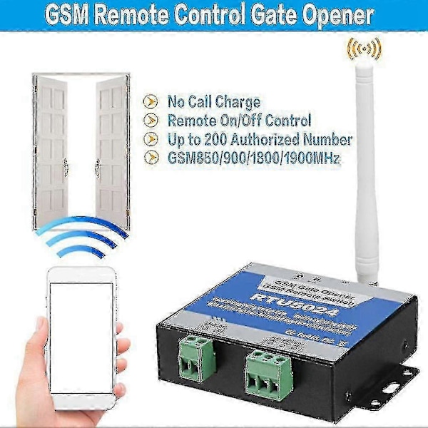 RTU5024 GSM Portin Avaaja Relekytkin Matkapuhelin Portin Kaukosäädin 850/900/1800/1900MHz