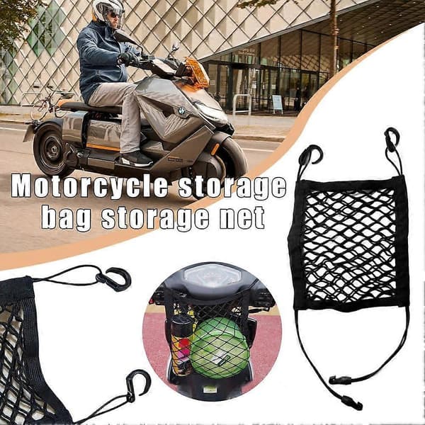 Motorcykel Motorcykel-Scooter Bagage Elastisk Lastnet Opbevaring Sort |UK]