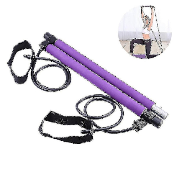 Pilates-tanko vastuskuminauhalla, koko kehon treeneihin