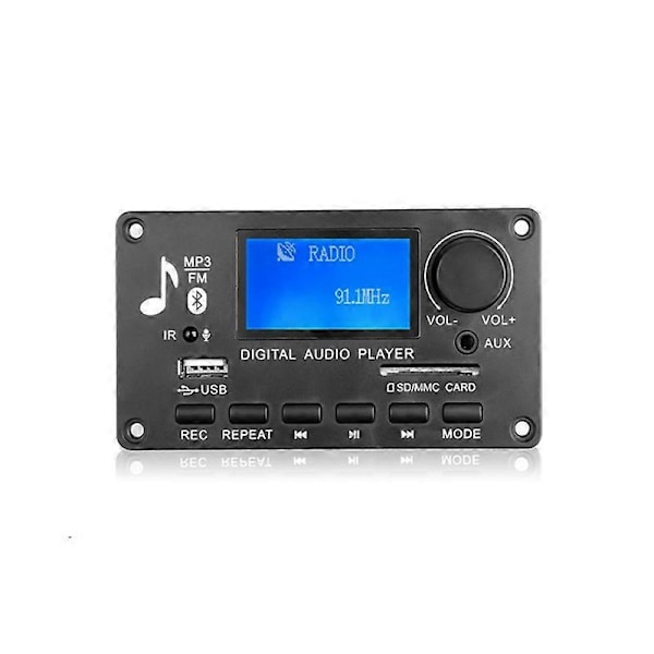DC 12V MP3 Dekoder Board Forstærker Bilradio Receiver MP3 Afspiller Bluetooth V5.0 USB SD Modul MP3 FM